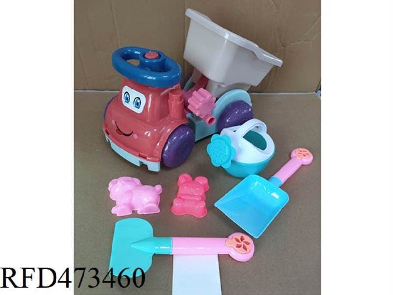 BEACH CARTOON BUCKET TRUCK