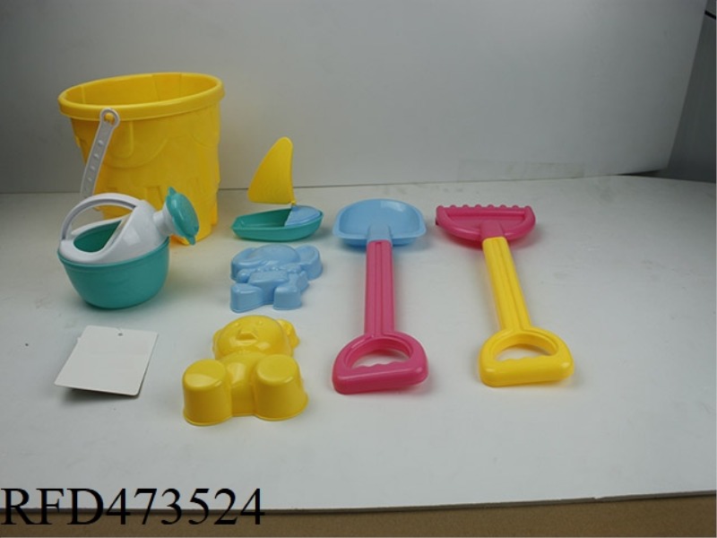 BEACH CASTLE BUCKET (7PCS)