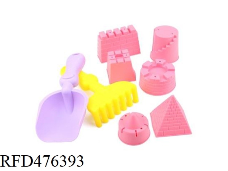 SOFT RUBBER BEACH 8 PIECE SET