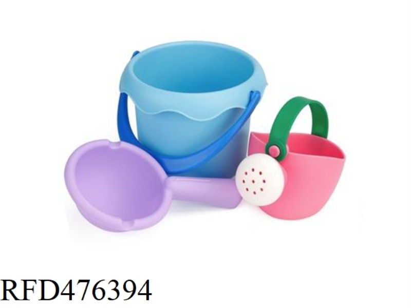 SOFT RUBBER BEACH WATERING CAN SET OF 3