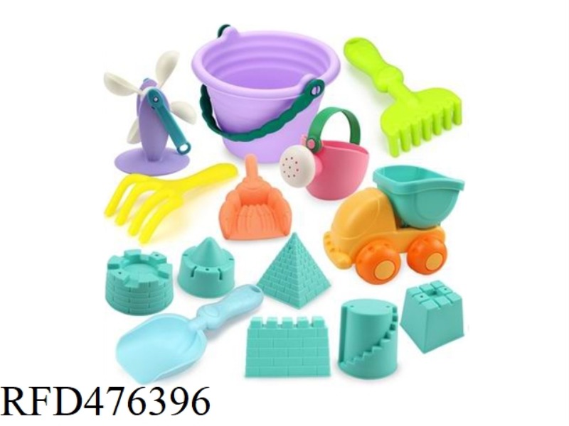 SOFT RUBBER BEACH 14-PIECE SET