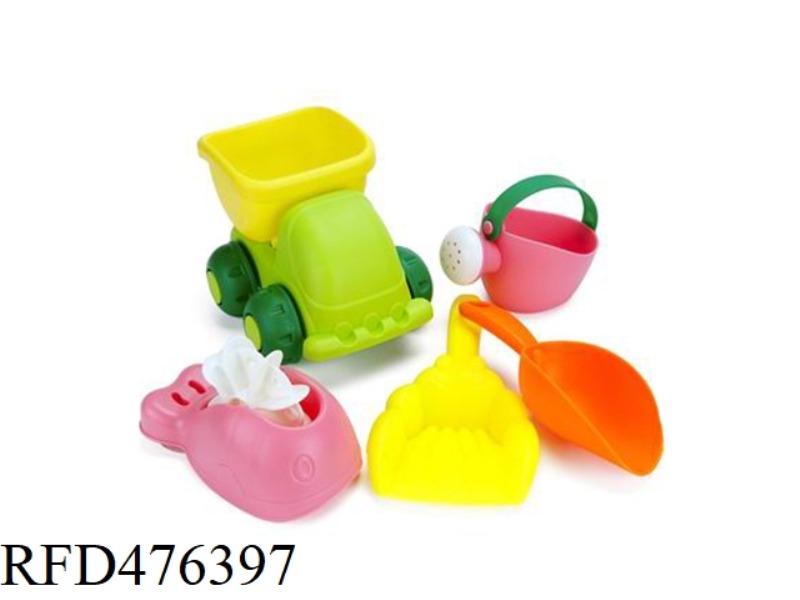 SOFT RUBBER BEACH TROLLEY SET OF 5