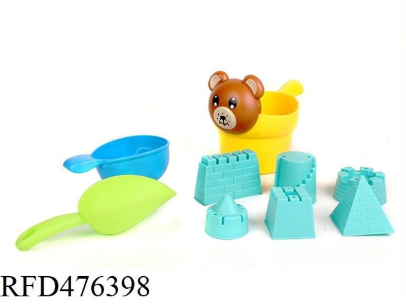 SOFT RUBBER BEACH 9 PIECE SET