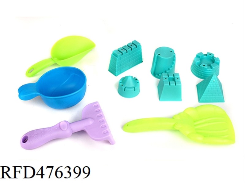 SOFT RUBBER BEACH SET OF 10