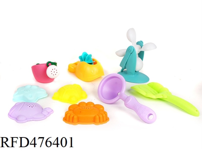 SOFT RUBBER BEACH 9 PIECE SET