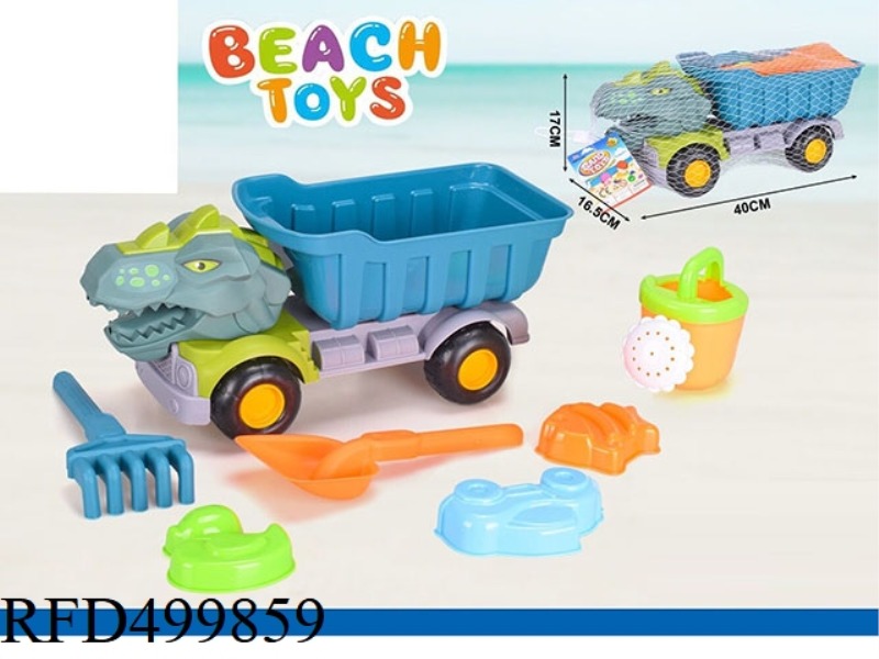 BEACH DINOSAUR CAR