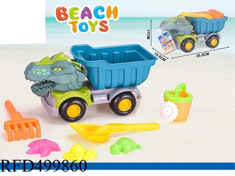 BEACH DINOSAUR CAR
