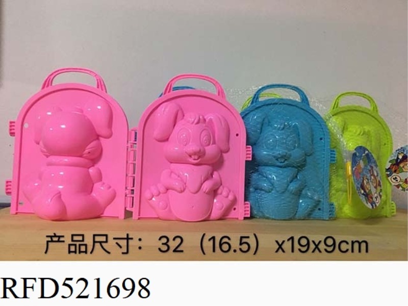 3D BEACH MODEL. 3D SNOW MOLD. CARTOON RABBIT MODEL