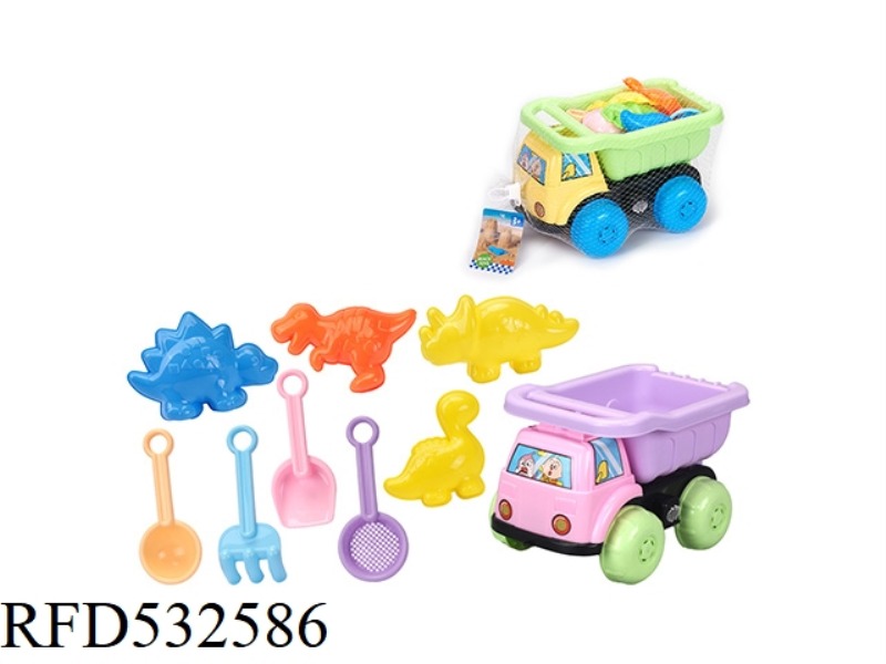 ATV DINOSAUR ANIMAL BEACH BUCKET 9PCS