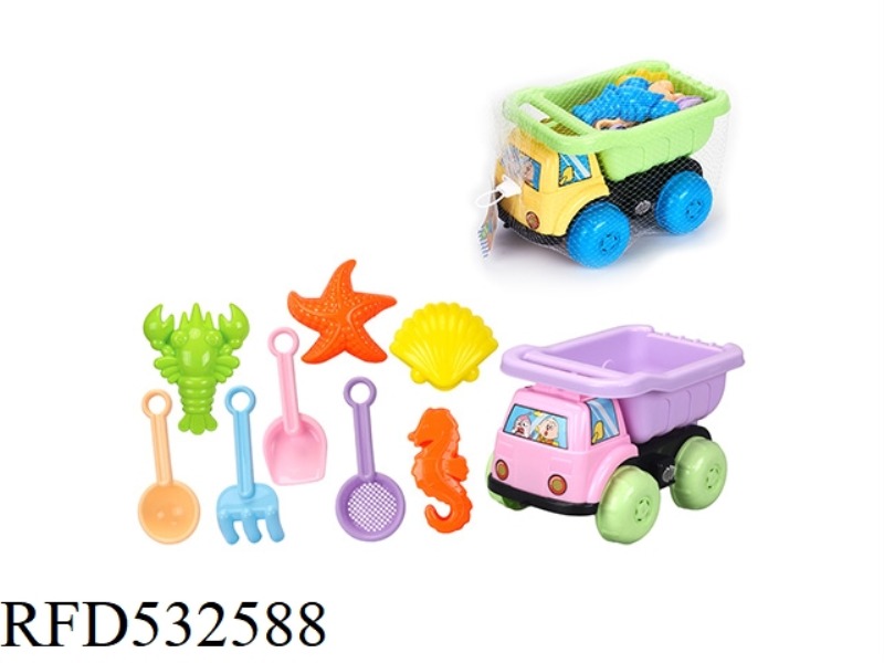 ATV DINOSAUR ANIMAL BEACH BUCKET 9PCS