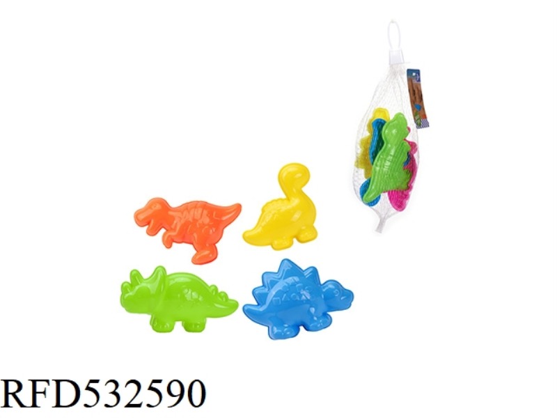 BEACH TOY DINOSAUR 4PCS