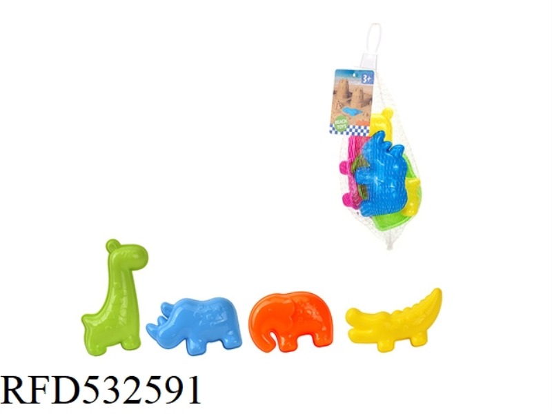 BEACH TOYS PRAIRIE ANIMALS 4PCS