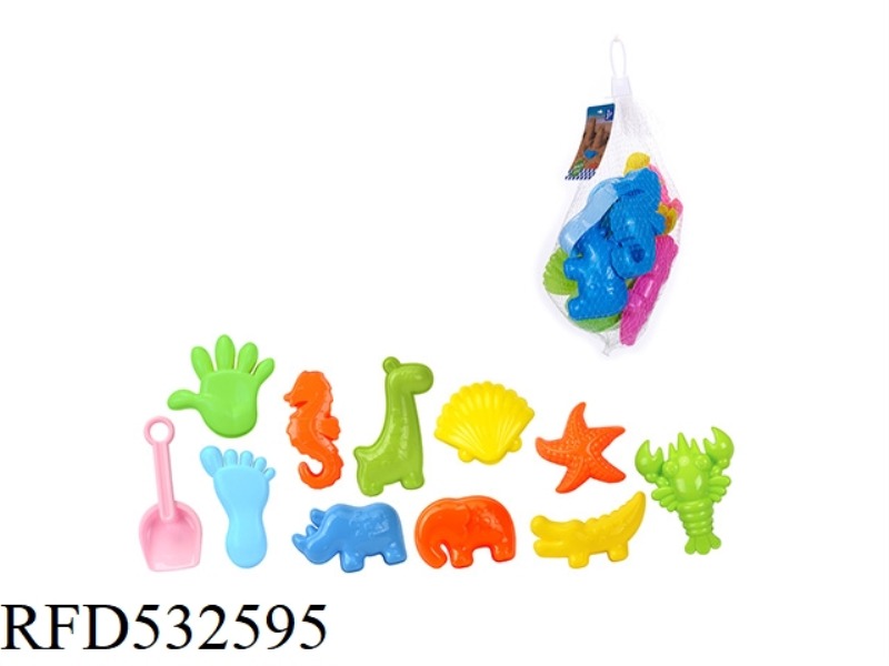 BEACH TOYS PRAIRIE ANIMALS MARINE ANIMALS 11PCS