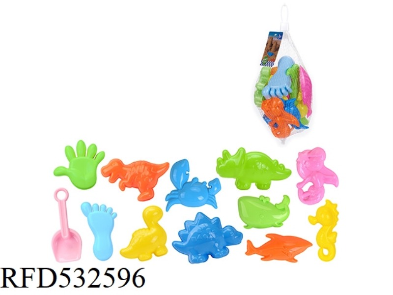 BEACH TOYS SEA DINOSAURS 12PCS