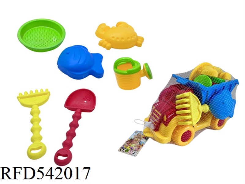 7PCS BEACH WINDOWLESS CAR COMBINATION