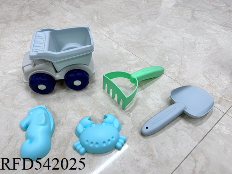 5PCS SOFT RUBBER CAR GROUP