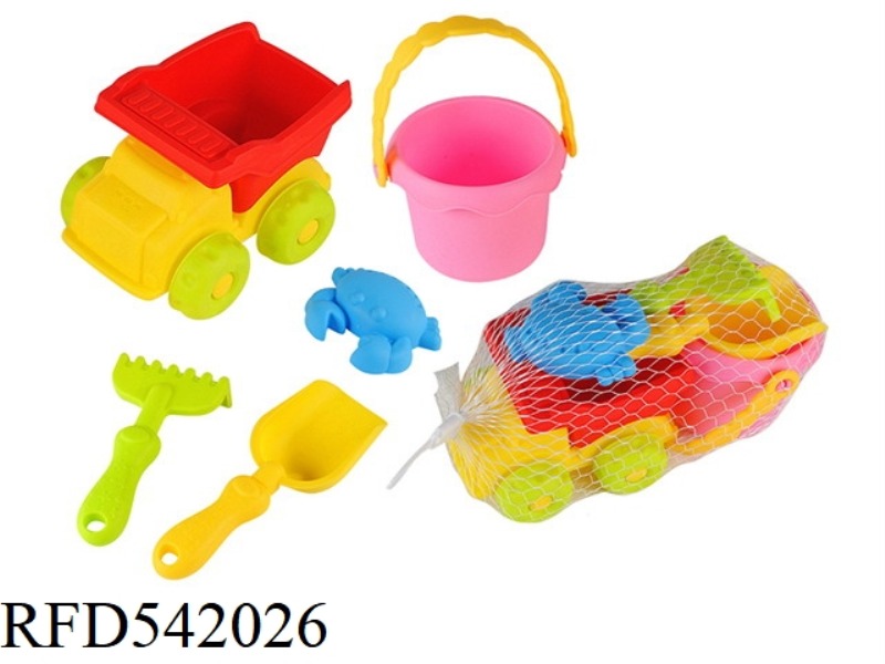 5PCS SOFT RUBBER CAR GROUP