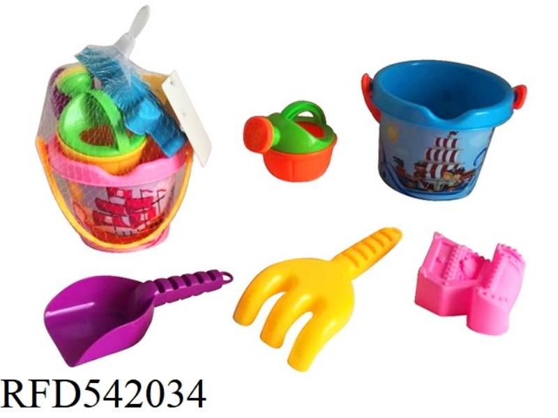 5PCS HOT PRINTING PIRATE BUCKET SET