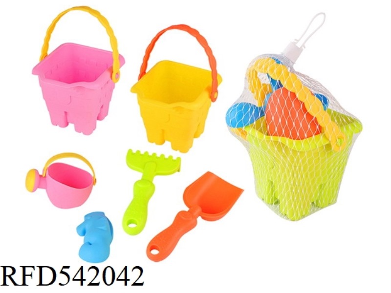 5PCS SOFT RUBBER SQUARE BARREL COMBINATION