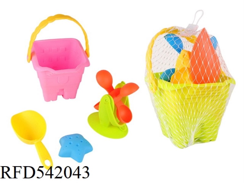 4PCS SOFT RUBBER SQUARE BARREL COMBINATION