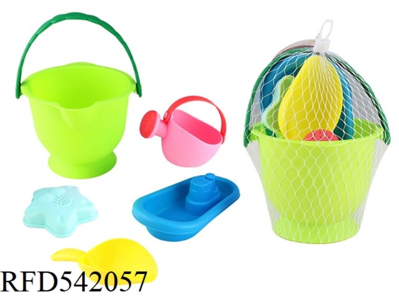 6PCS SOFT RUBBER BUCKET COMBINATION