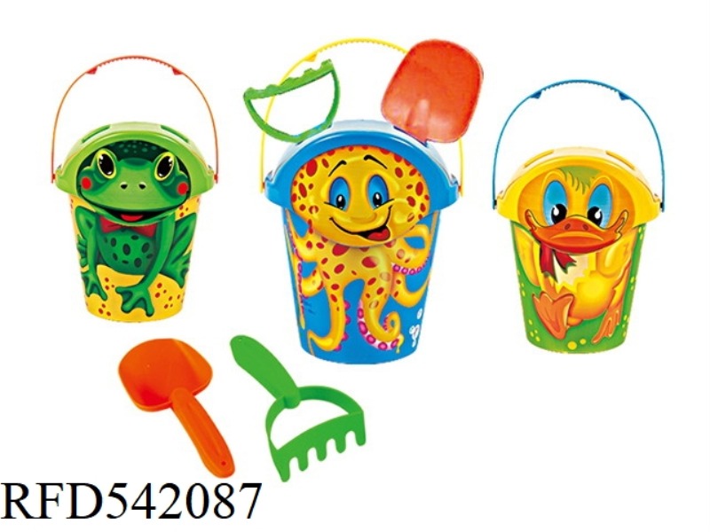 4PCS HOT PRINTING BUCKET WITH COVER + TOOL