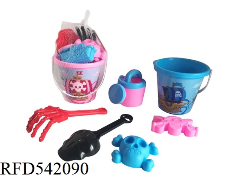 6PCS HOT PRINTING BUCKET ASSEMBLY