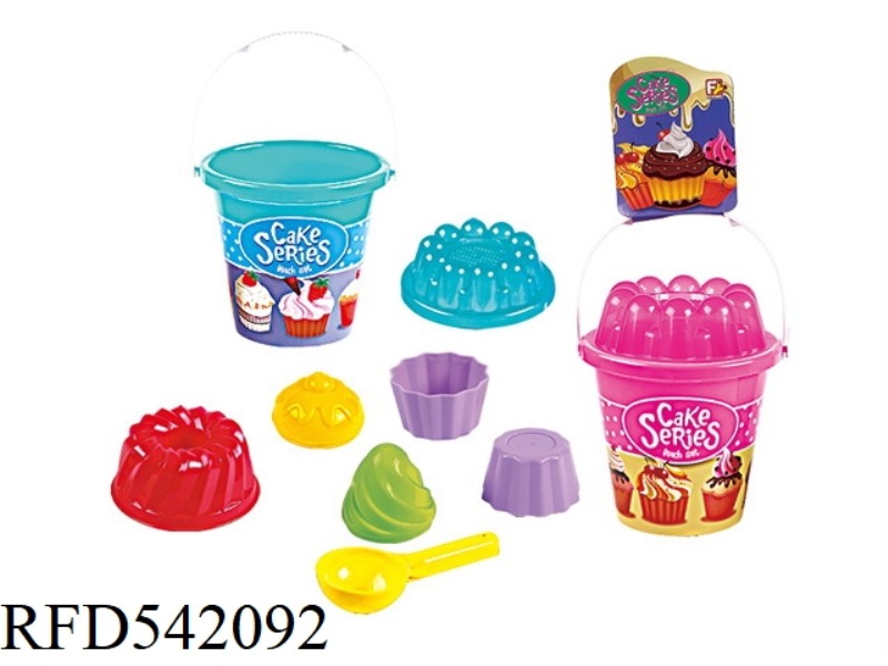 8PCS ICE CREAM HOT PRINTING LASER BUCKET COMBINATION