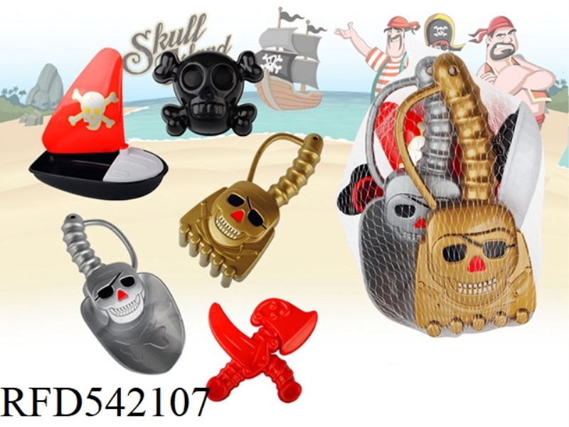 5PCS PIRATE SAND MOLD SET