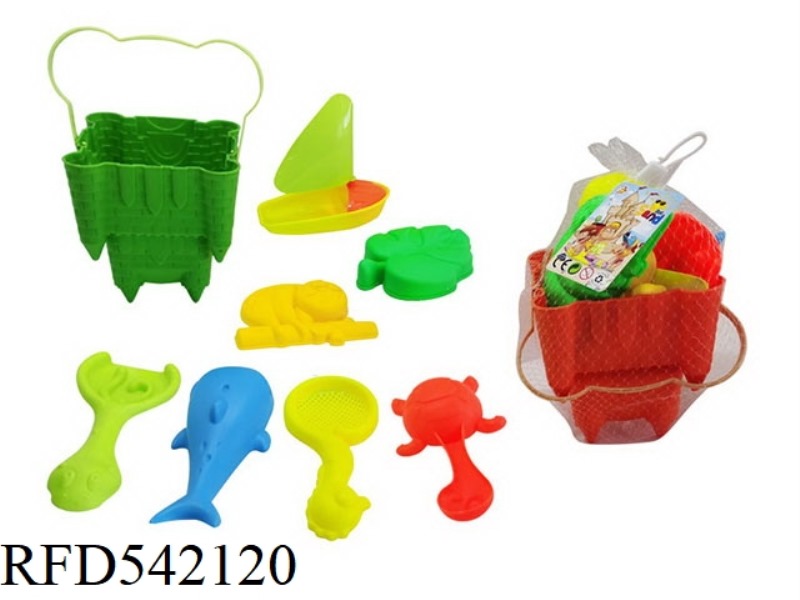 8PCS LITTLE CASTLE BARREL COMBINATION