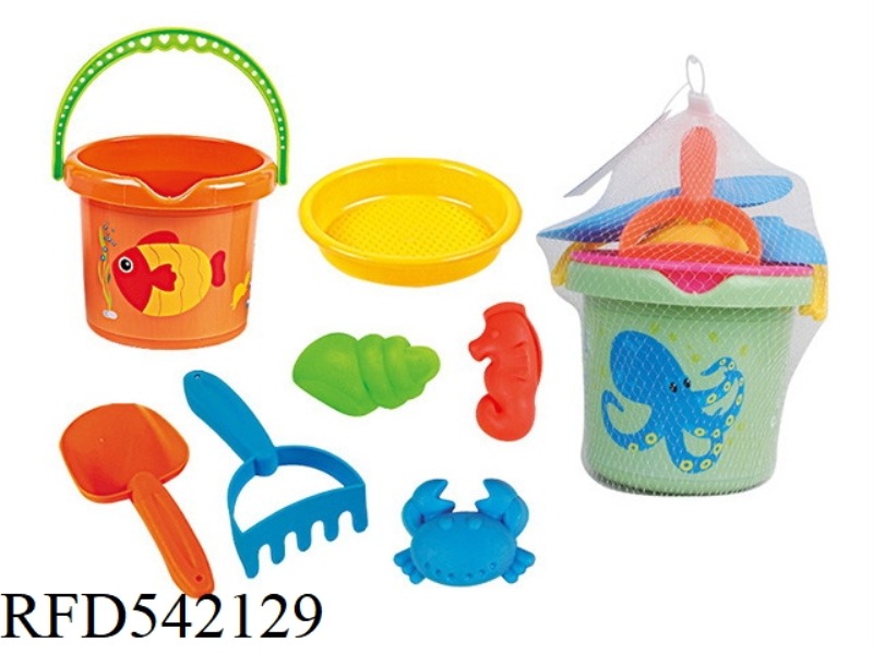 7PCS SMALL HEAT PRINTING BUCKET ASSEMBLY