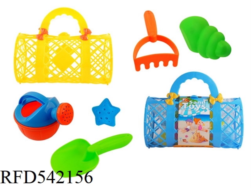 6PCS PORTABLE BASKET BEACH COMBINATION
