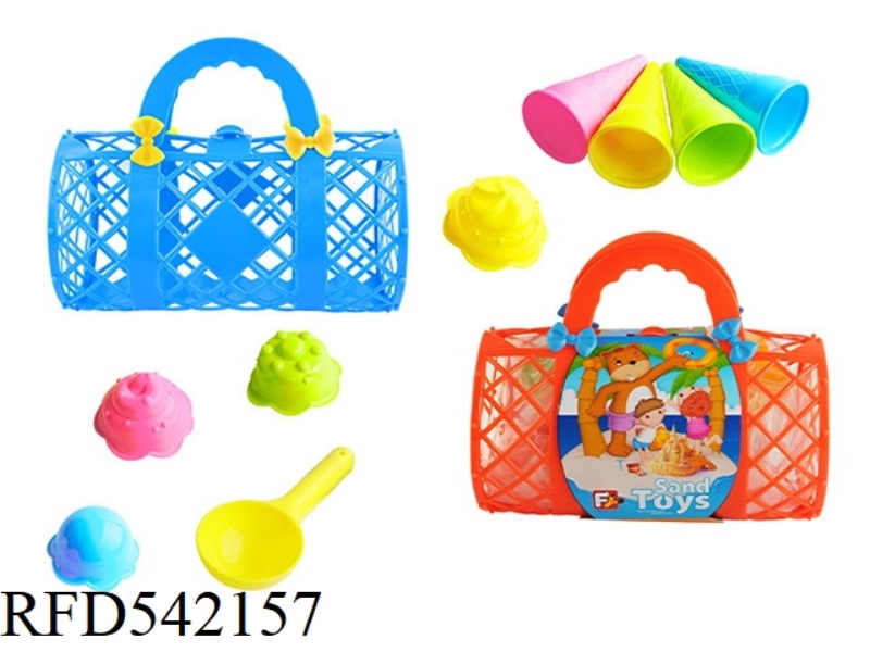 10PCS PORTABLE BASKET BEACH COMBINATION