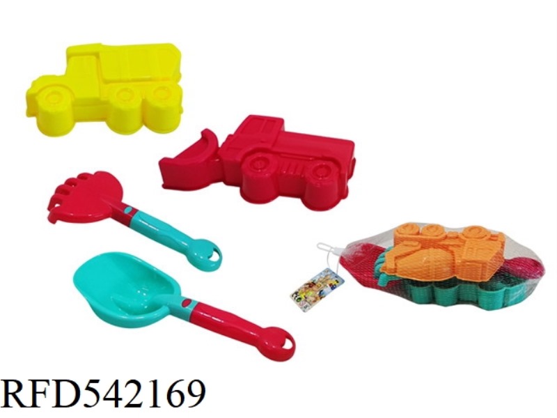 4PCS 2-COLOR TOOL + CAR SAND MOLD COMBINATION