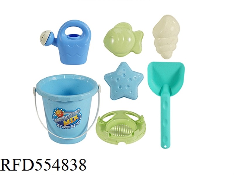 STRAW 7 PIECE BEACH SET