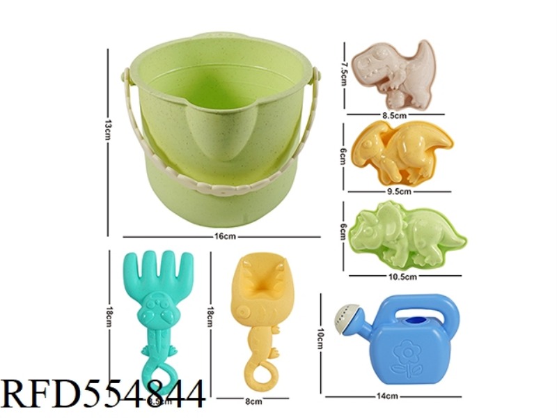 STRAW 7 PIECE BEACH SET