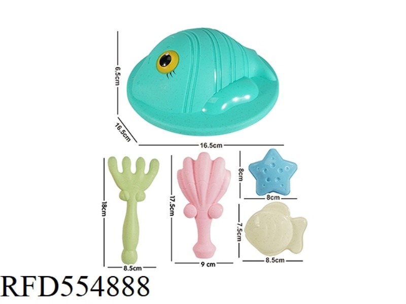 STRAW 5 PIECE BEACH SET