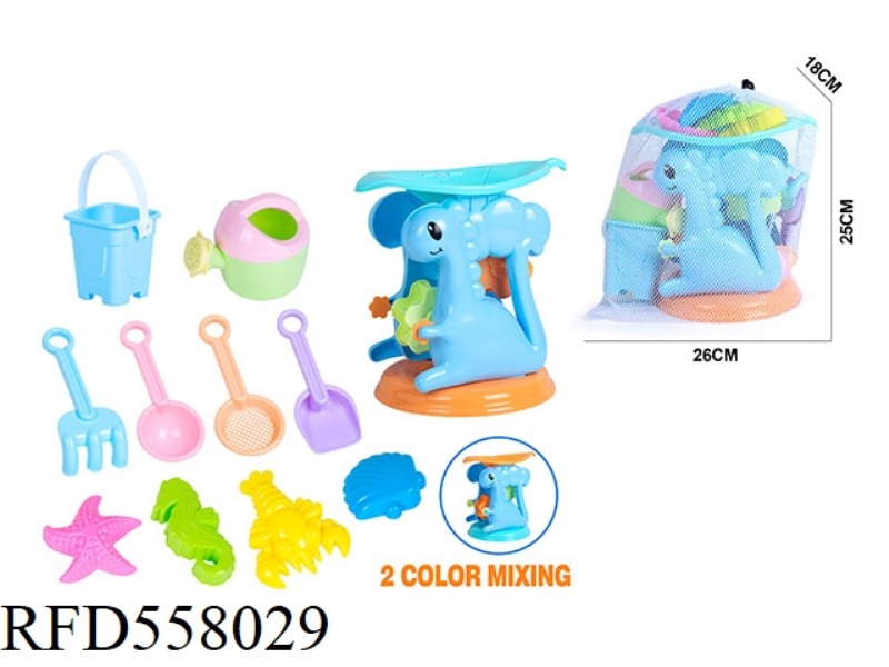 DINOSAUR HOURGLASS BEACH BUCKET ATV 11PCS