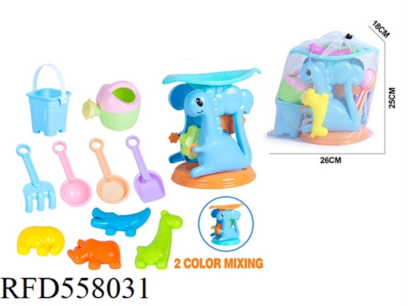 DINOSAUR HOURGLASS BEACH BUCKET ATV 11PCS