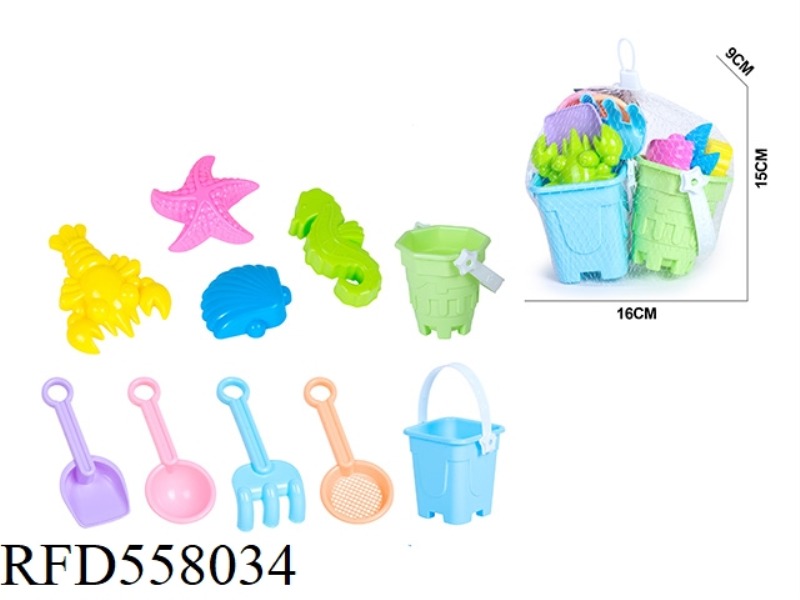 BEACH BUCKET ANIMAL DINOSAUR OCEAN SANDMODEL ATV HOURGLASS 10PCS