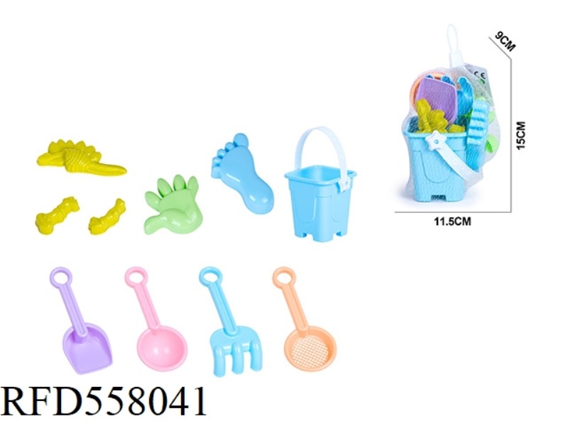 BEACH BUCKET ANIMAL DINOSAUR OCEAN SANDMODEL ATV HOURGLASS 10PCS