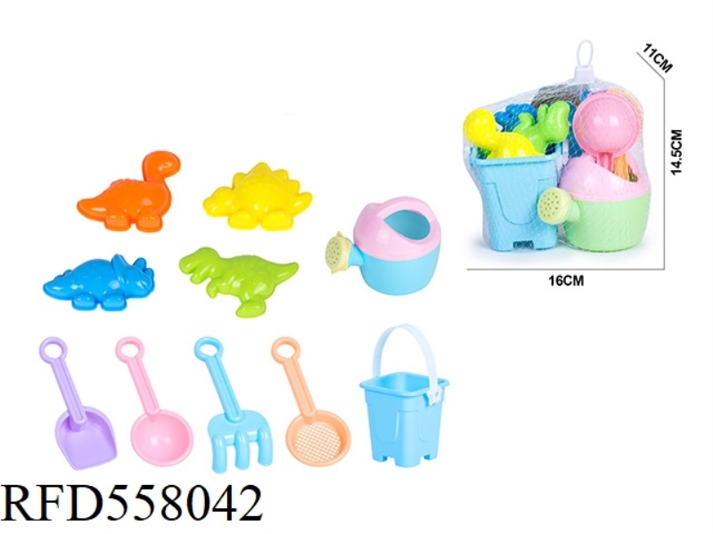 BEACH BUCKET ANIMAL DINOSAUR OCEAN SANDMODEL ATV HOURGLASS 10PCS