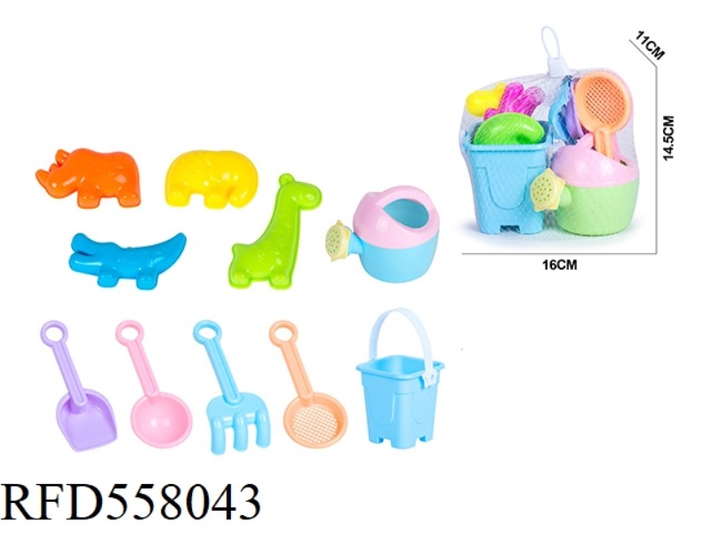BEACH BUCKET ANIMAL DINOSAUR OCEAN SANDMODEL ATV HOURGLASS 10PCS