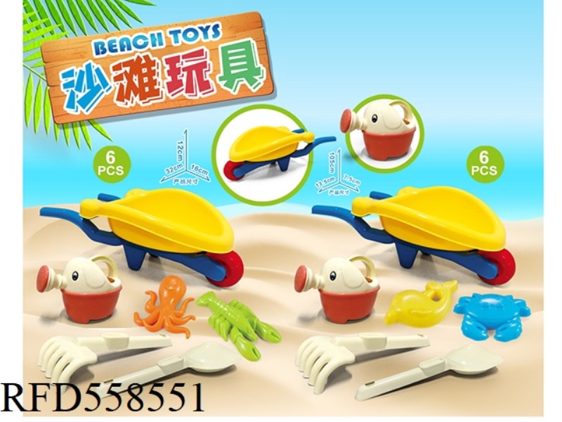 CART WITH BEACH ACCESSORIES