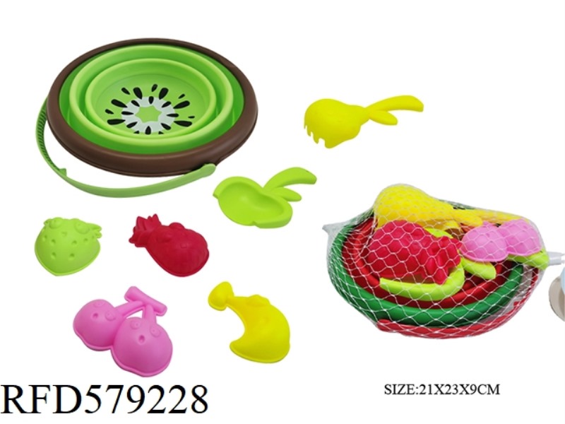 7PCS FOLDING FRUIT BUCKET COMBINATION