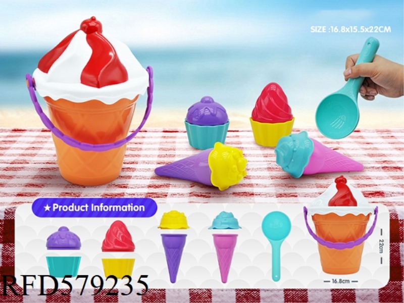 11PCS SIMULATION COLOR SMALL ICE CREAM DRUM COMBINATION