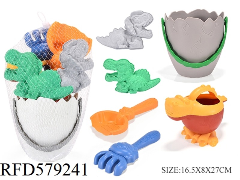 6PCS DINOSAUR EGG BUCKET SET