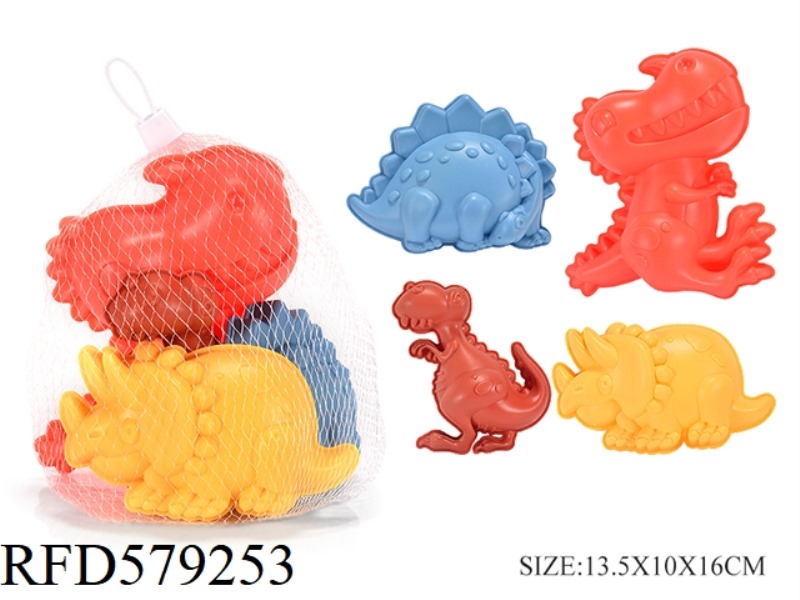 FOUR SETS OF DINOSAUR SAND MODELS