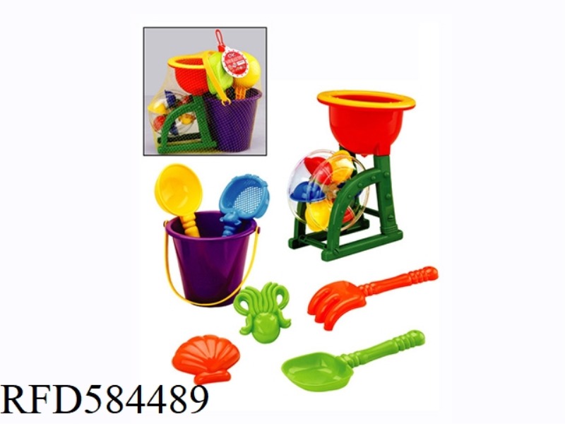 BEACH COLOR WHEEL WATERWHEEL NET BAG TAO ZHUANG