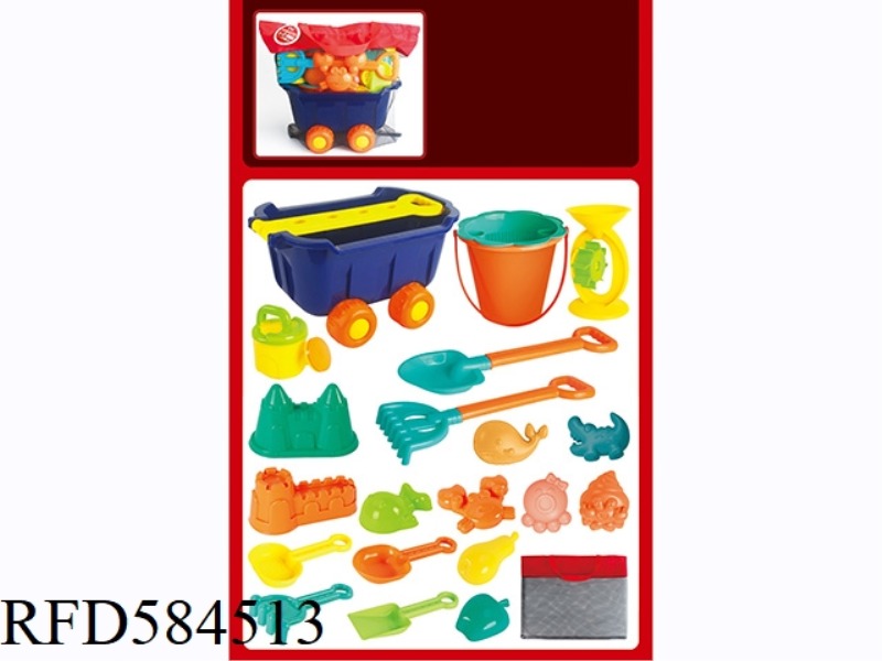BEACH CART-PULLING COMBINED NET BAG